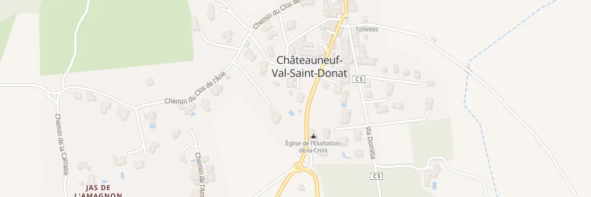 Plan du 5075 Le Village à Châteauneuf-Val-Saint-Donat