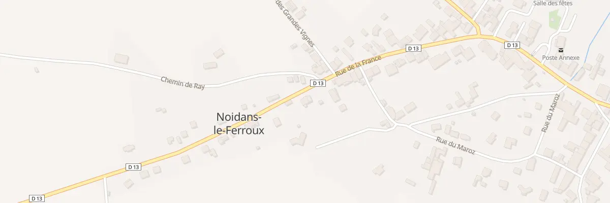 Plan du 25 Rue de la France à Noidans-le-Ferroux