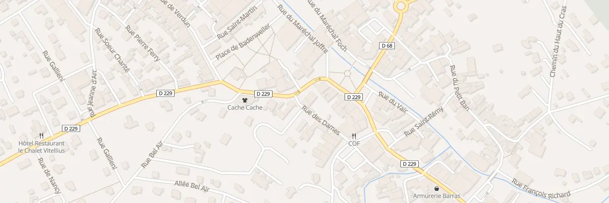 Plan du 490 Rue de Verdun à Vittel