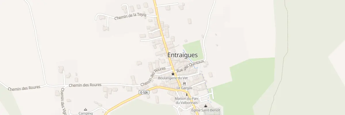 Plan du 90 Rue de l’Etillier à Entraigues