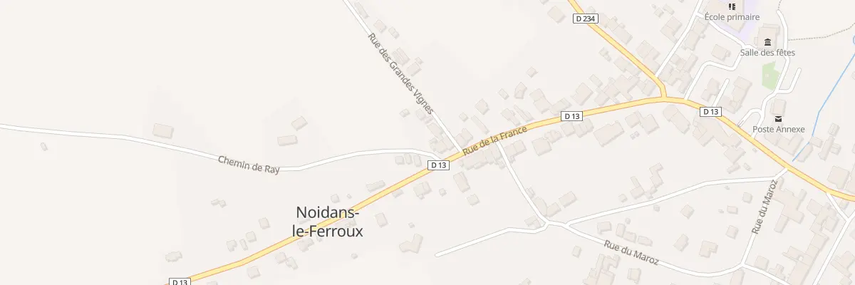 Plan du 30 Rue de la France à Noidans-le-Ferroux