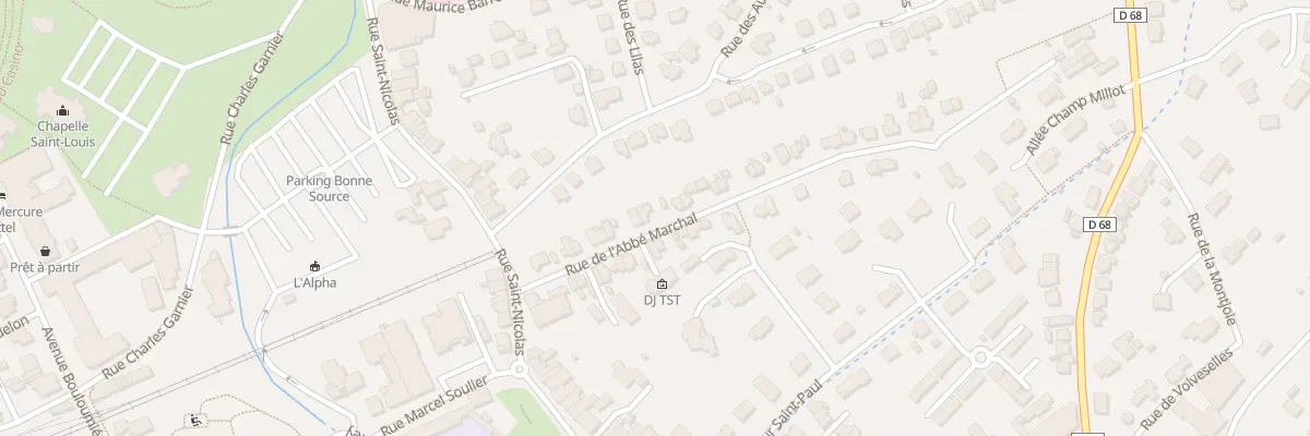 Plan du 107 Rue de l’Abbé Marchal à Vittel