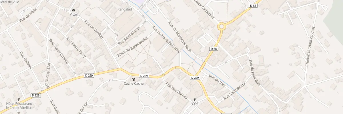 Plan du 37 Pl du Gal de Gaulle à Vittel