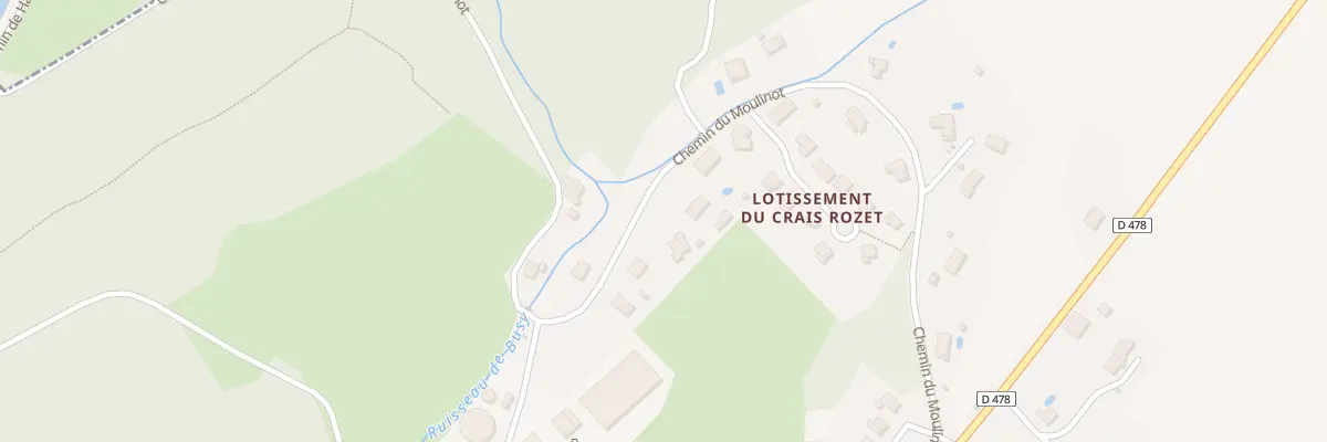 Plan du 8 Che du Moulinot à Busy