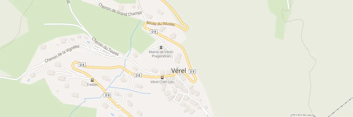 Plan du 42 Rte de la Mairie à Verel-Pragondran