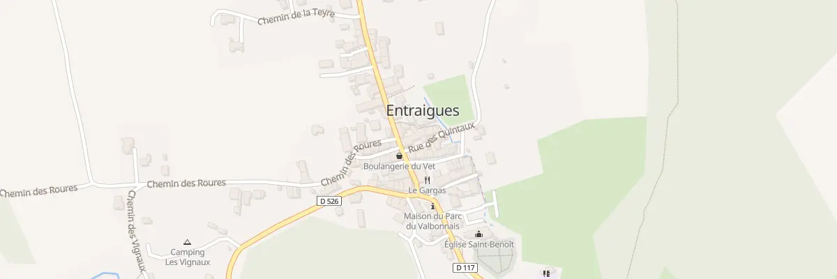 Plan du 5 Rue des Quintaux à Entraigues