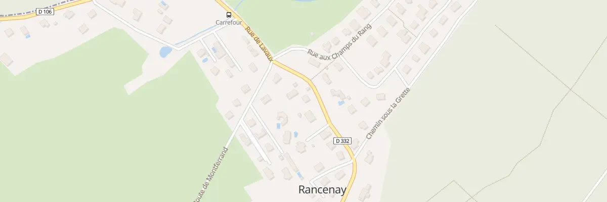 Plan du 13 Rue de Lavaux à Rancenay