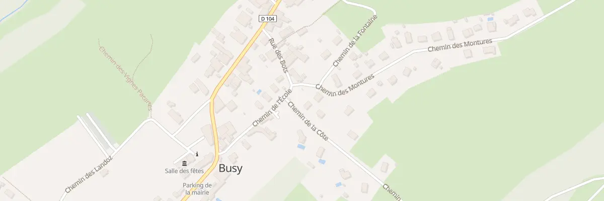 Plan du 1 Rue de l’Ecole à Busy