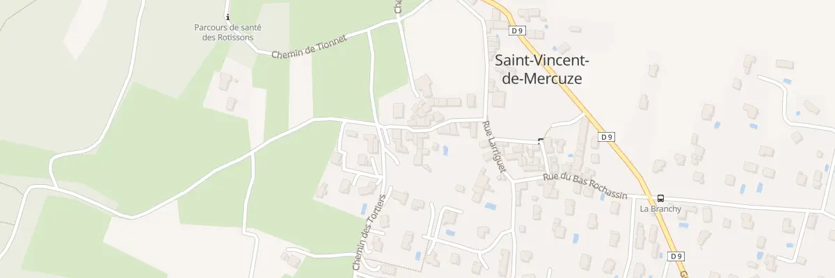 Plan du 69 Rue du Haut Rochassin à Saint-Vincent-de-Mercuze