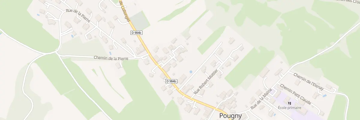 Plan du 52 All du Château à Pougny