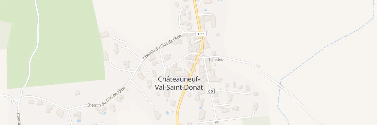 Plan du 7061 Rue des Chabannes à Châteauneuf-Val-Saint-Donat