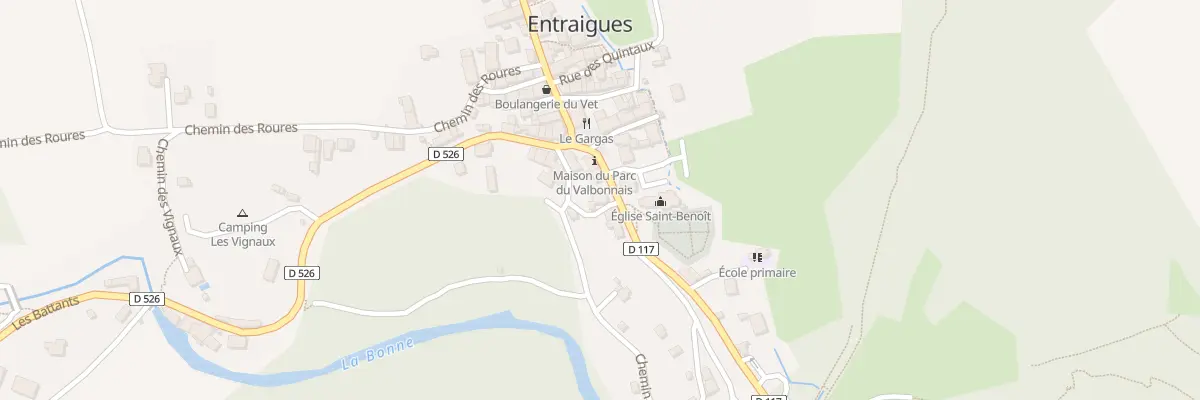 Plan du 2 Pass du Séchoir à Entraigues