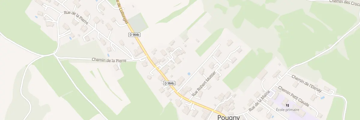 Plan du 52A All du Château à Pougny