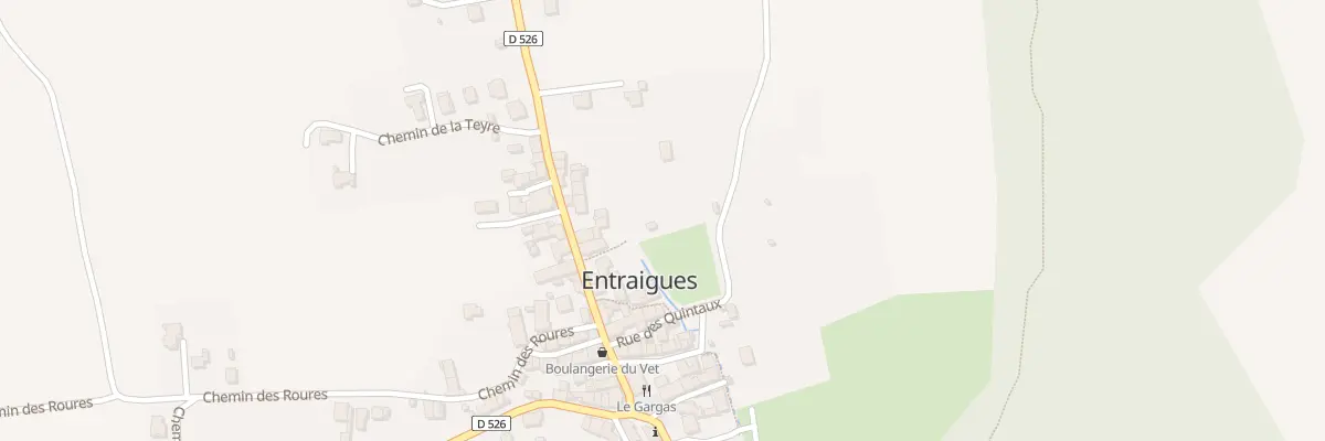 Plan du 151 Rue des Quintaux à Entraigues