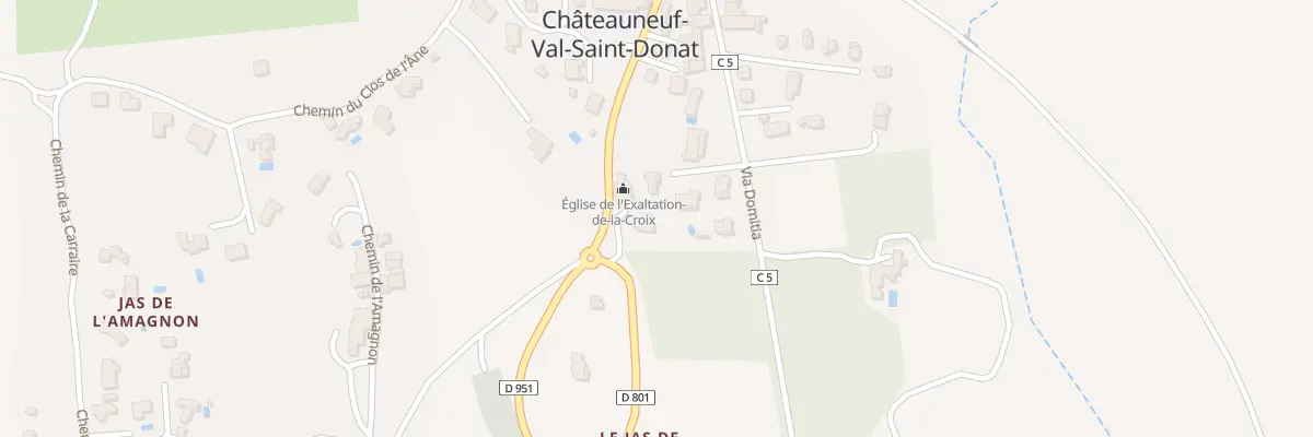 Plan du 2 Le Village à Châteauneuf-Val-Saint-Donat