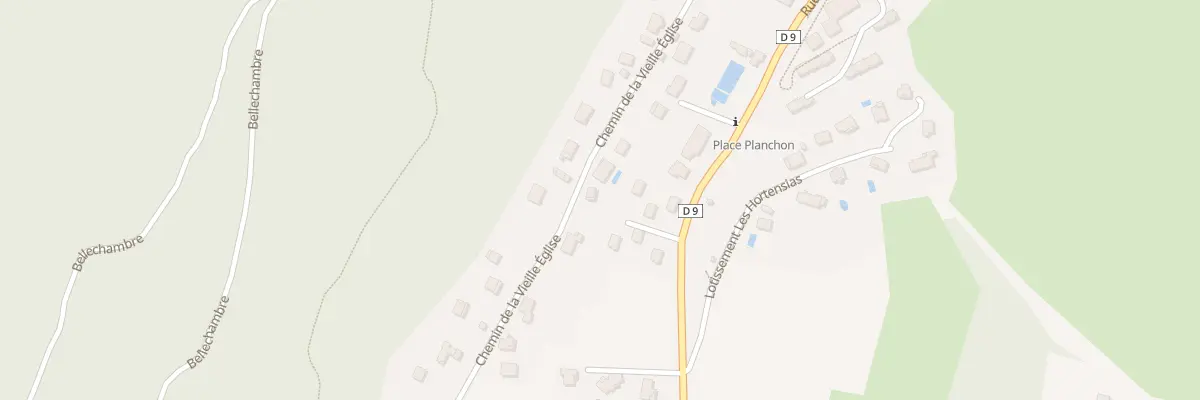 Plan du 421 Che de la Vieille Eglise à Saint-Vincent-de-Mercuze