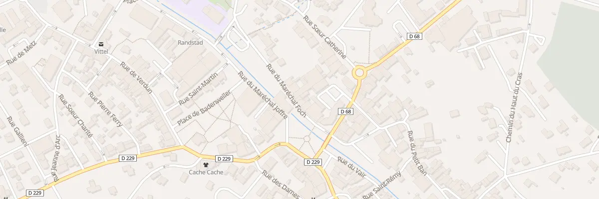 Plan du 115 Rue du Maréchal Foch à Vittel