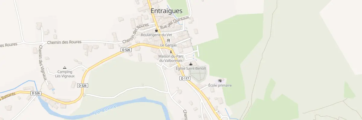 Plan du 25 Rue du Gargas à Entraigues