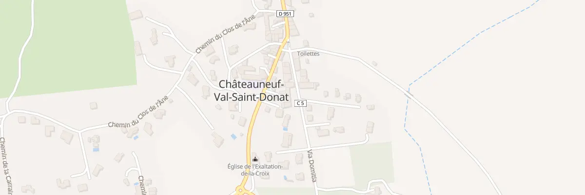 Plan du 5080 Le Village à Châteauneuf-Val-Saint-Donat