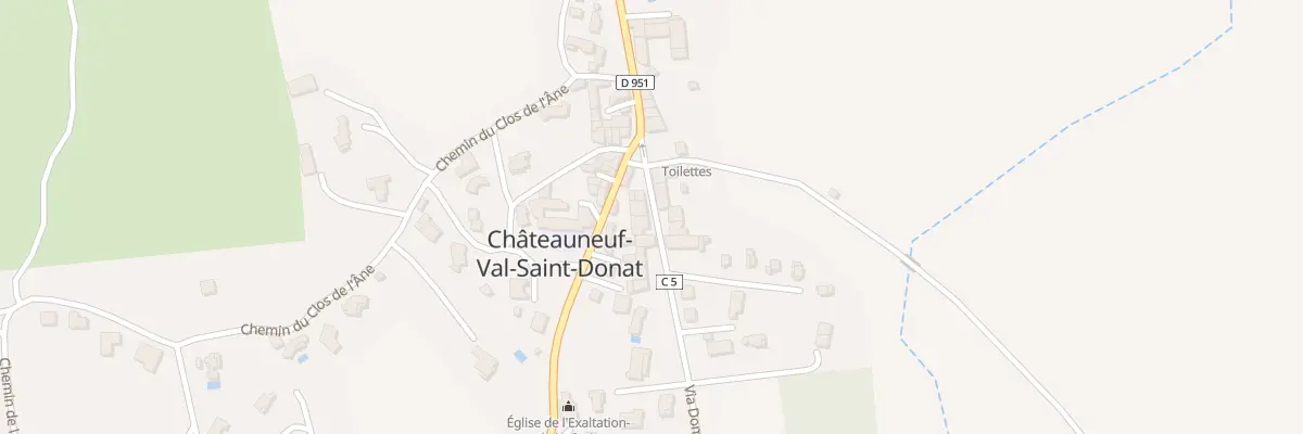 Plan du 5085 Le Village à Châteauneuf-Val-Saint-Donat
