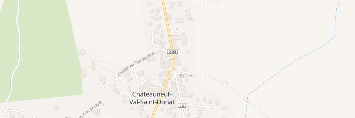 Plan du 5024 Le Thoron à Châteauneuf-Val-Saint-Donat