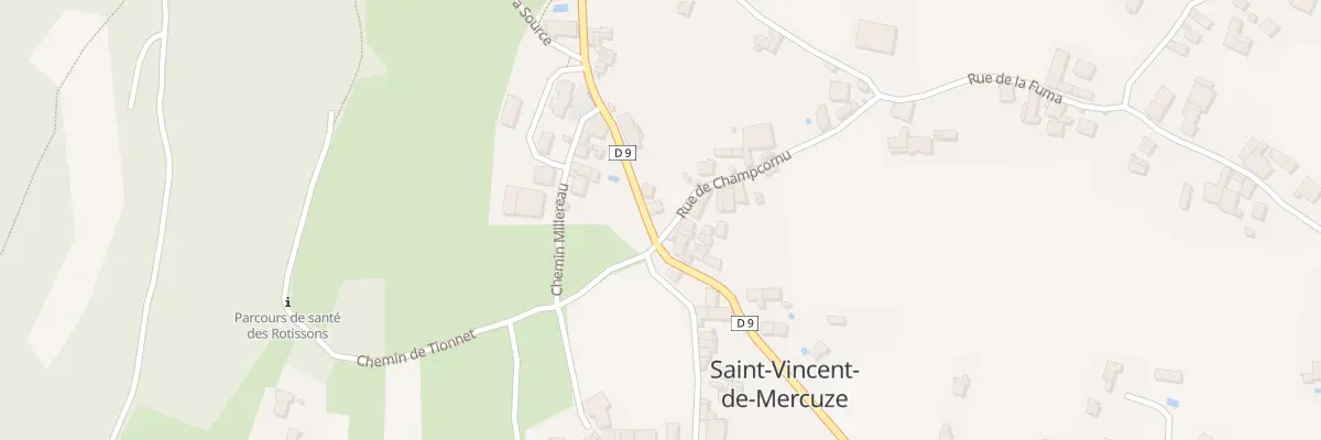Plan du 1082 Grand Rue à Saint-Vincent-de-Mercuze