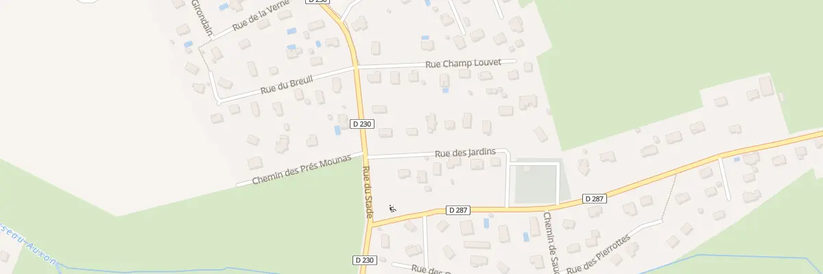 Plan du 3 Rue des Jardins aux Auxons