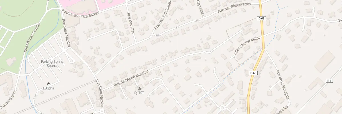 Plan du 211 Rue de l’Abbé Marchal à Vittel