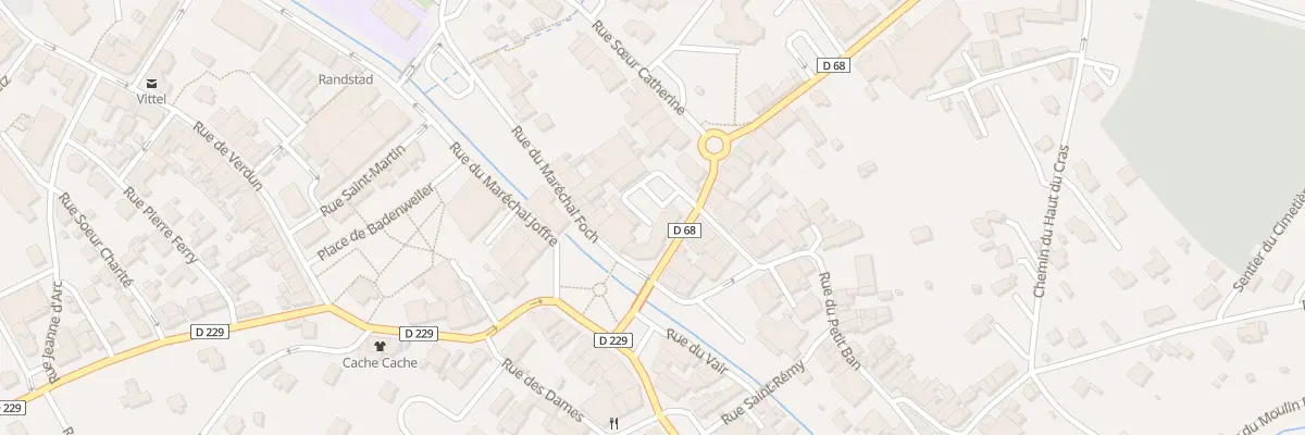 Plan du 169 Rue du Maréchal Foch à Vittel
