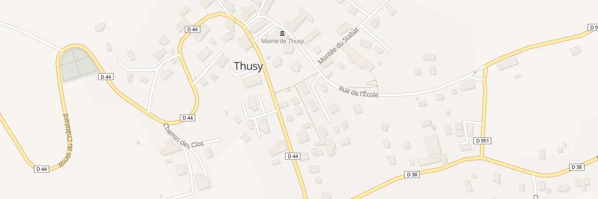 Plan du 141 Rte de Thusel à Thusy