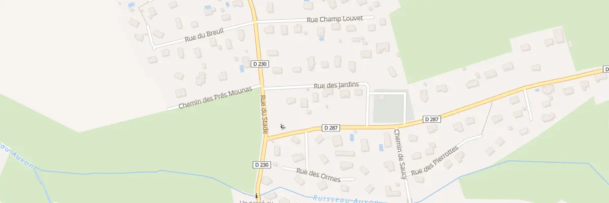 Plan du 3 Rte des Sablières aux Auxons