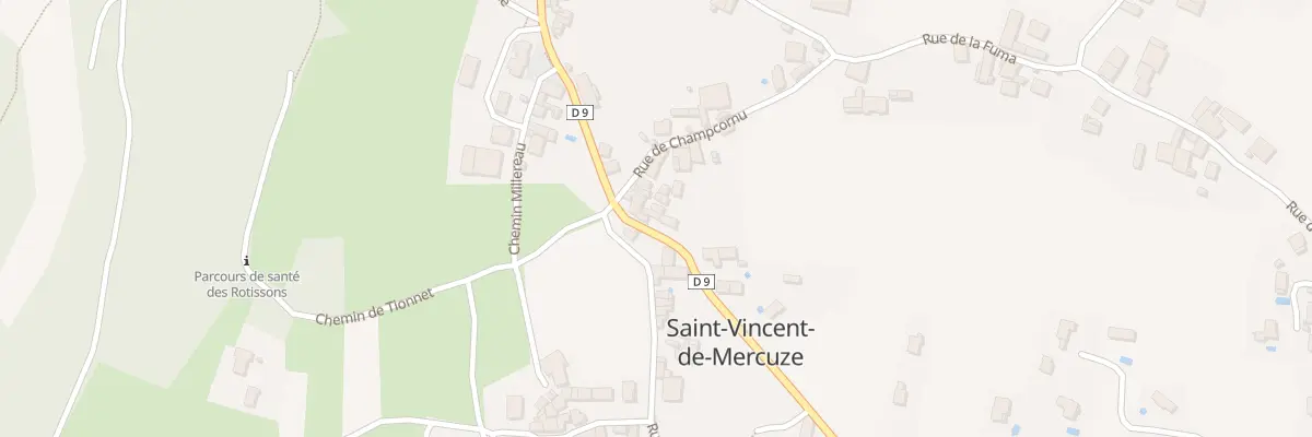 Plan du 1030 Grand Rue à Saint-Vincent-de-Mercuze
