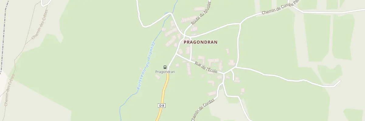 Plan du 68 Chem du Four à Verel-Pragondran