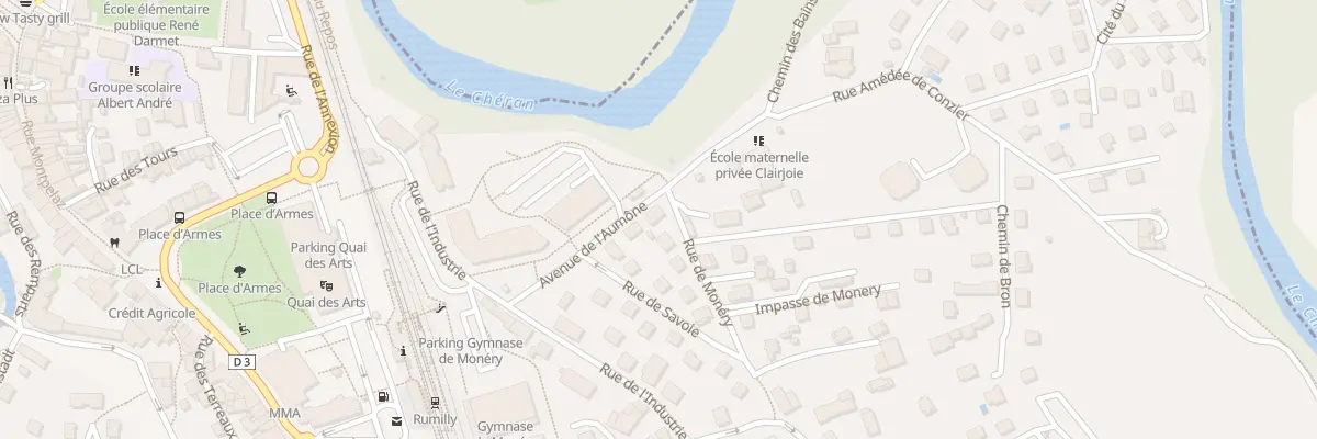Plan du 6 Av de l’Aumône à Rumilly
