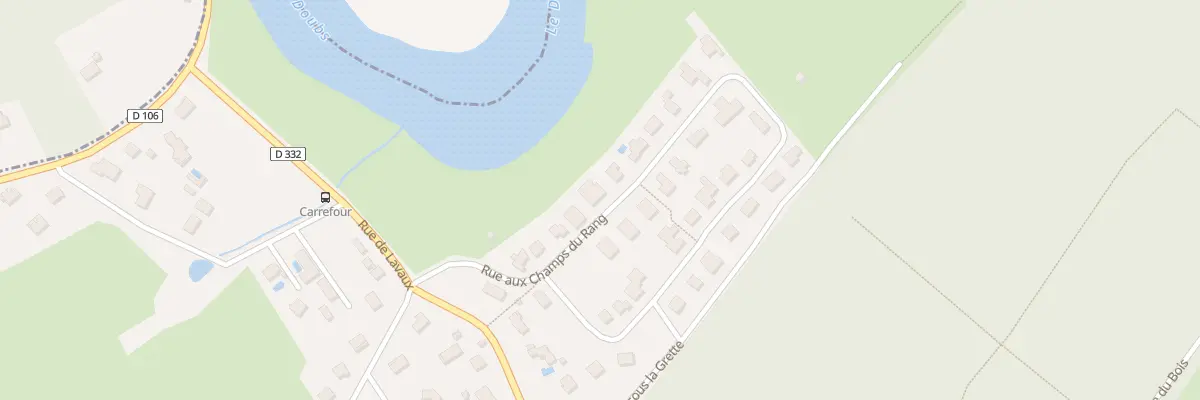 Plan du 9 Rue aux Champs du Rang à Rancenay
