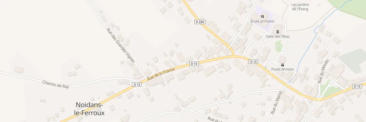 Plan du 12 Rue de la France à Noidans-le-Ferroux