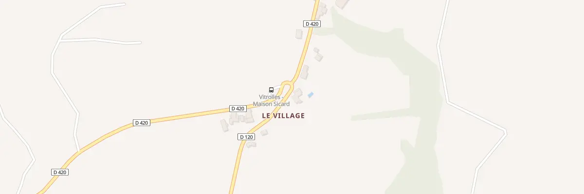 Plan du 3336 Rte du Haut Vitrolles à Vitrolles