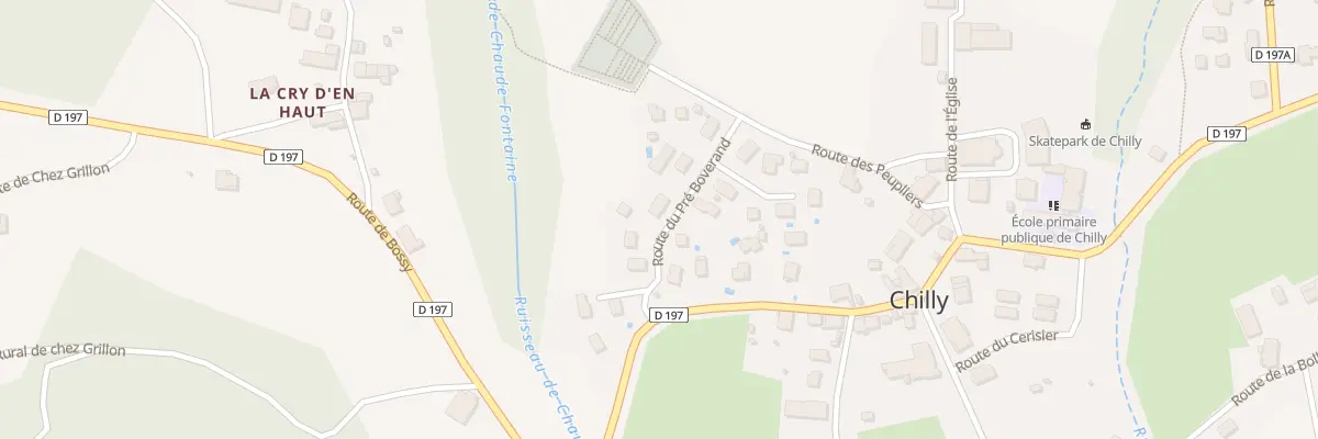 Plan du 98 Rte du Pré Boverand à Chilly
