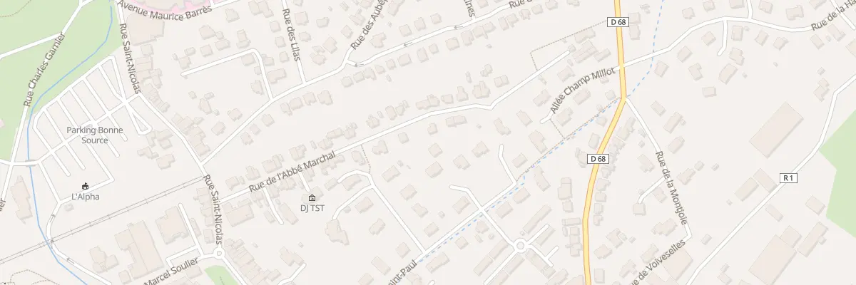 Plan du 246 Rue de l’Abbé Marchal à Vittel