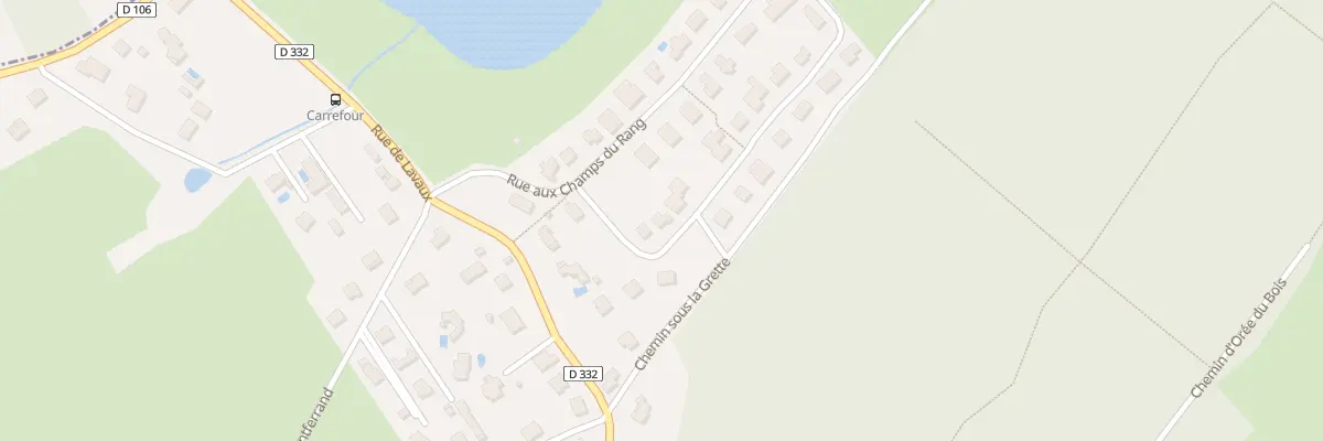 Plan du 34 Aux Champs du Rang à Rancenay