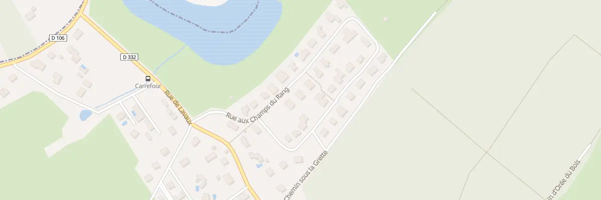 Plan du 6 Rue aux Champs du Rang à Rancenay