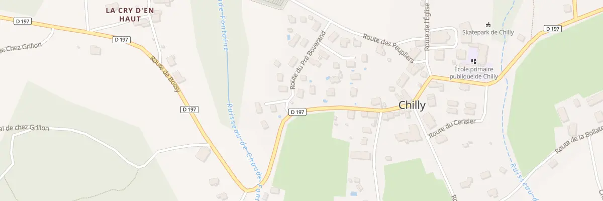 Plan du 135 Rte du Pré Boverand à Chilly