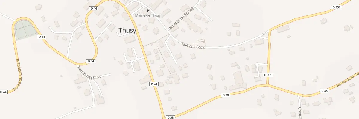 Plan du 142I Rue de l’École à Thusy