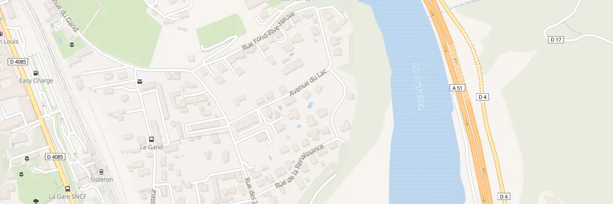 Plan du 9017 Av du Lac à Sisteron