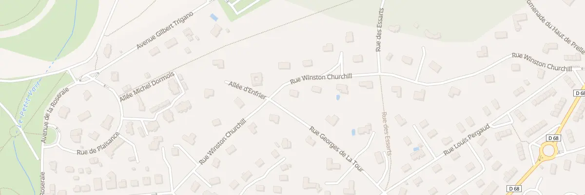 Plan du 260 Rue Winston Churchill à Vittel