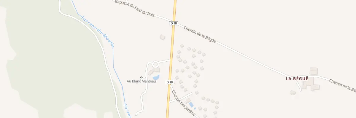 Plan du 5339 La Begue à Manteyer