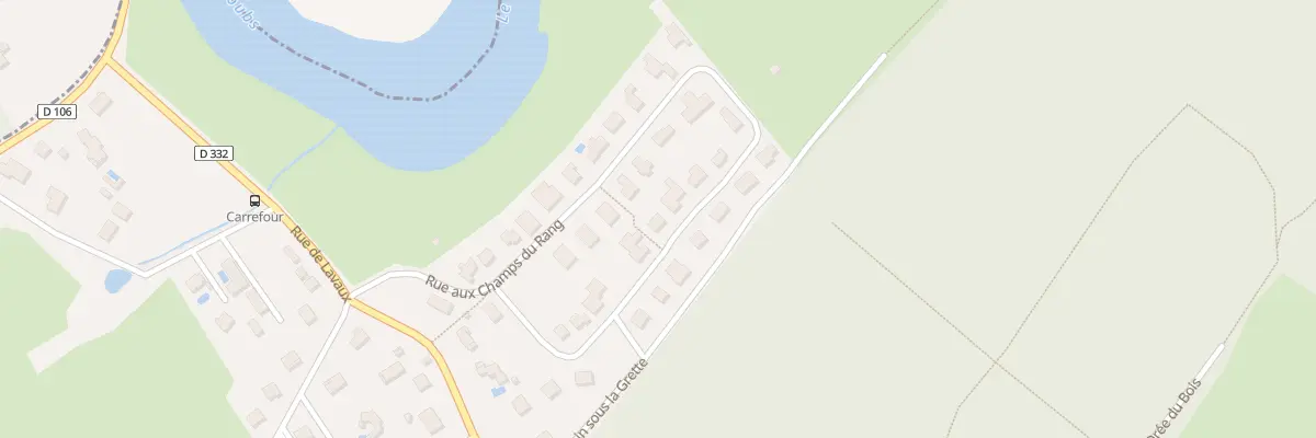 Plan du 26 Rue aux Champs du Rang à Rancenay