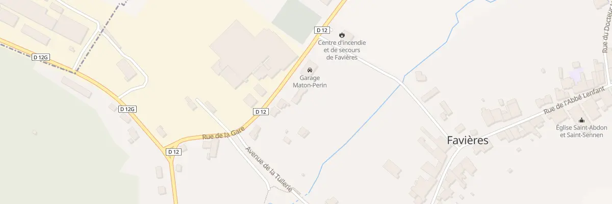 Plan du 5 Rue de la Gare à Favières