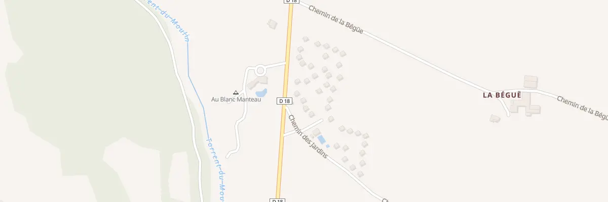 Plan du 5344 La Begue à Manteyer