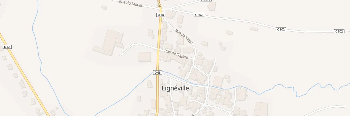 Plan du 40 Rue de l’Eglise à Lignéville
